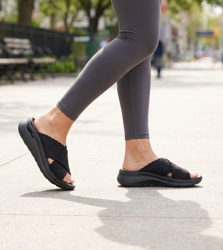 ARCH FIT 2.0 Knitted Strap Platform Sandals