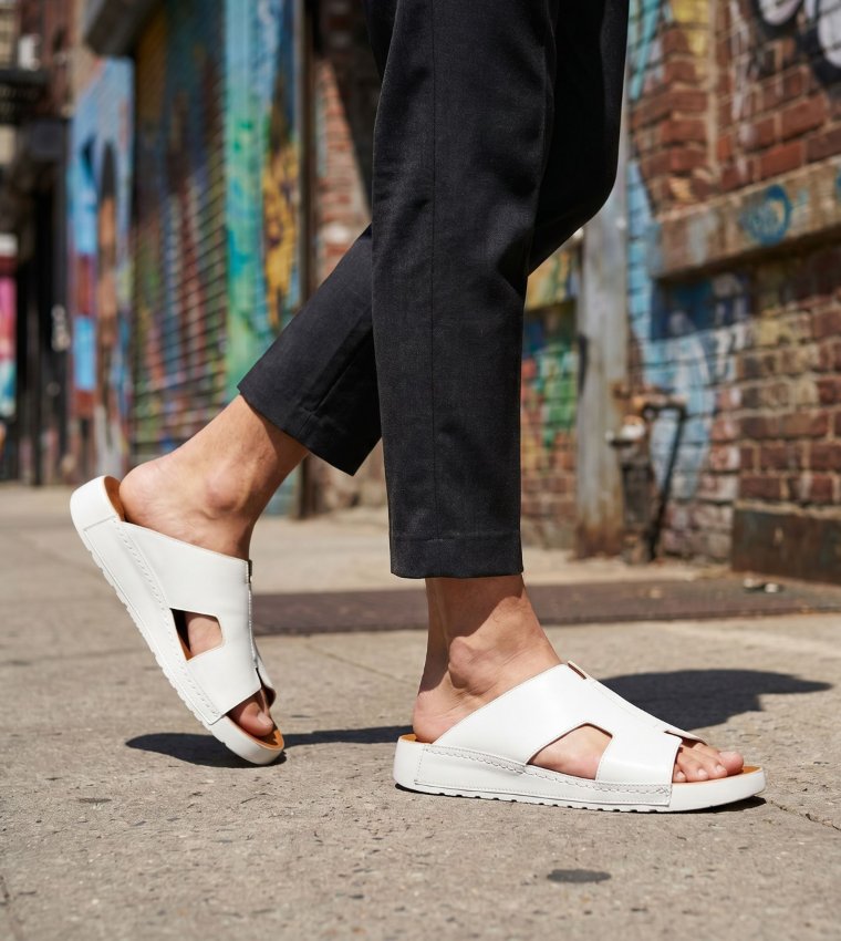 Solid H-Strap Comfort Sandals