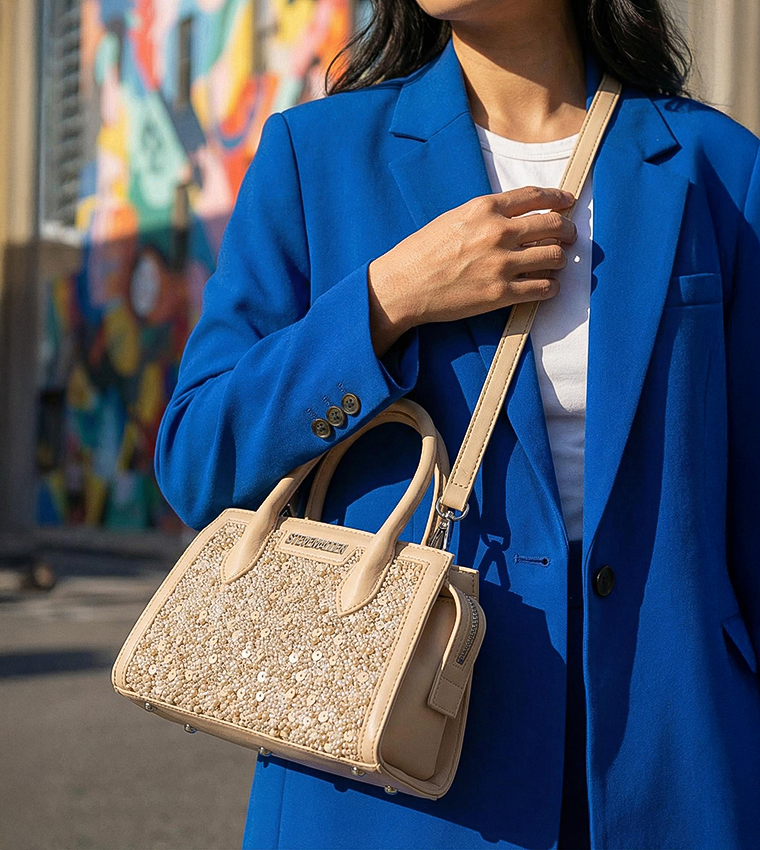 BINLOVE Embellished Satchel Bag