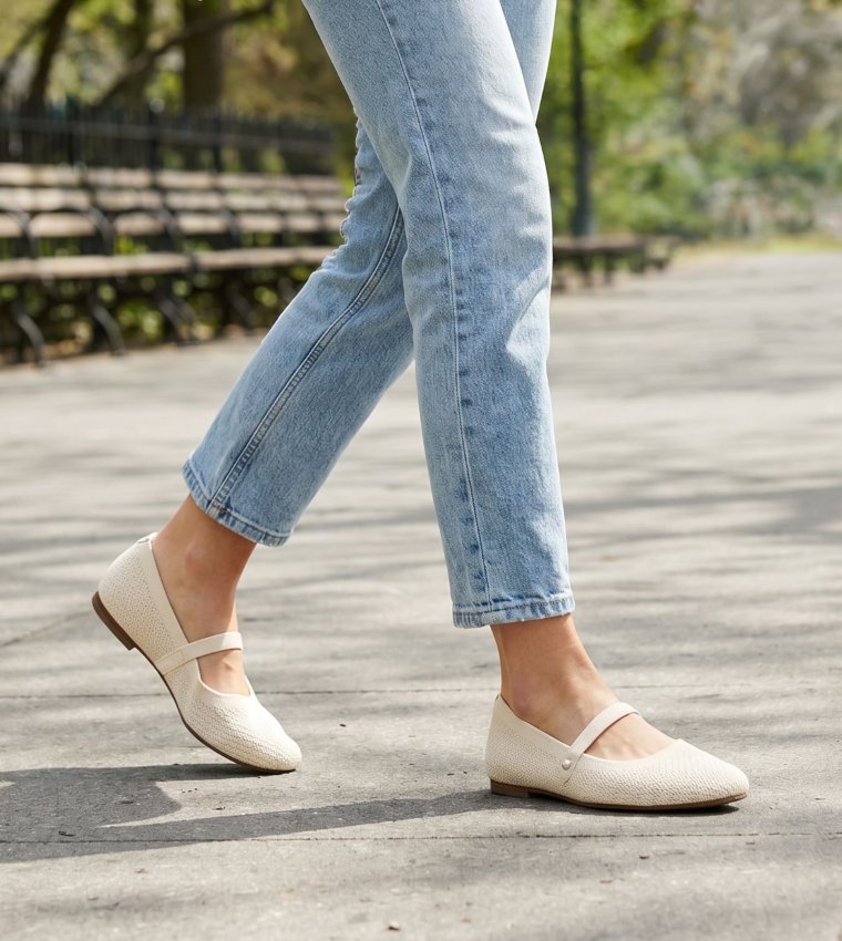 CLEO SQUARE - LAVISH LOVE Knitted Mary Janes