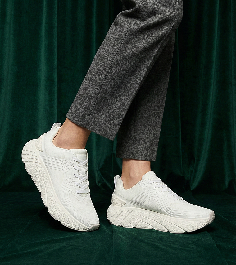 PREVIX Textured Low-Top Sneakers
