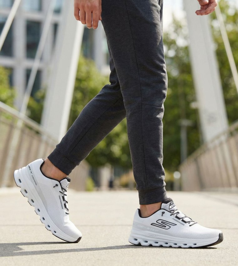 GO RUN GLIDE-STEP ARCH FIT Textured Lace-Up Shoes