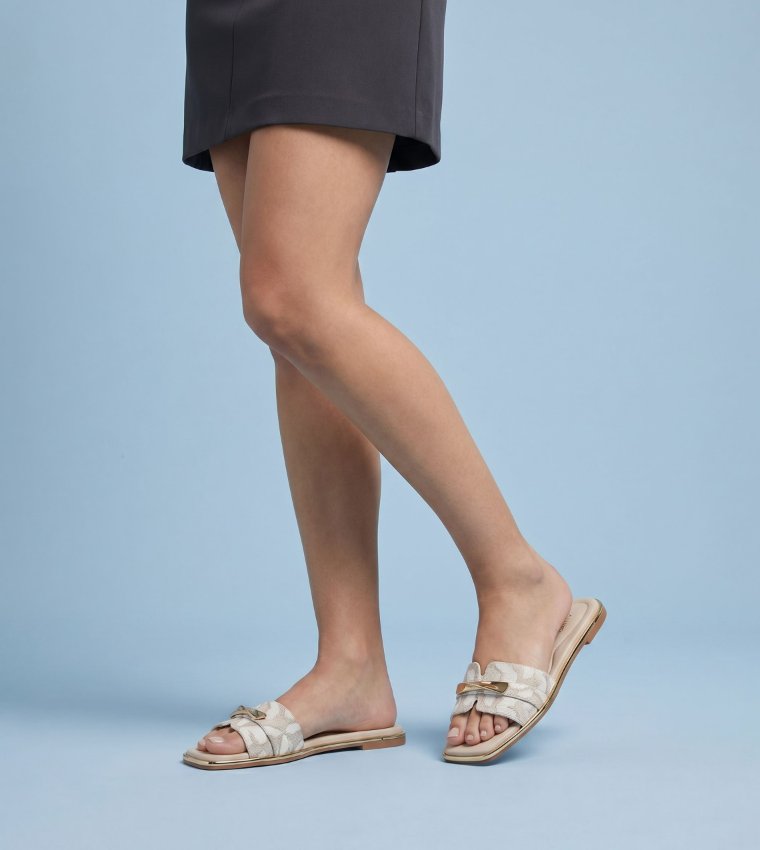 DARLINA Open Toe Flat Sandals