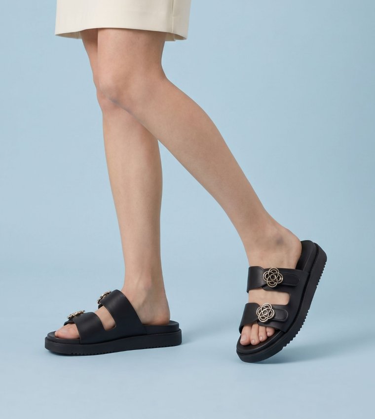 Aldo  Flat Sandals - Black Flat Sandals