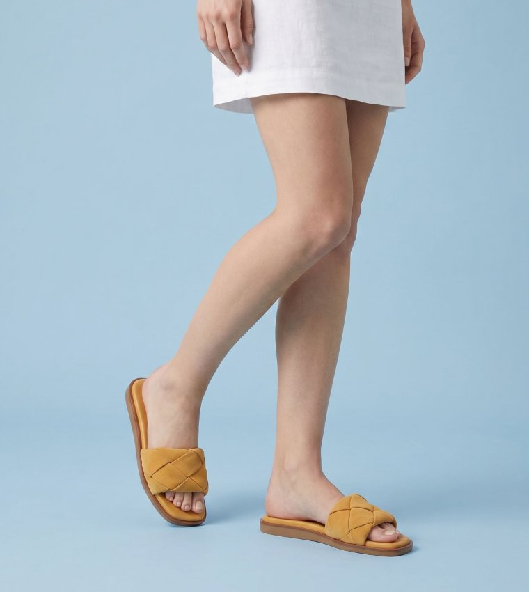 ESTERELLE Braided Flat Sandals