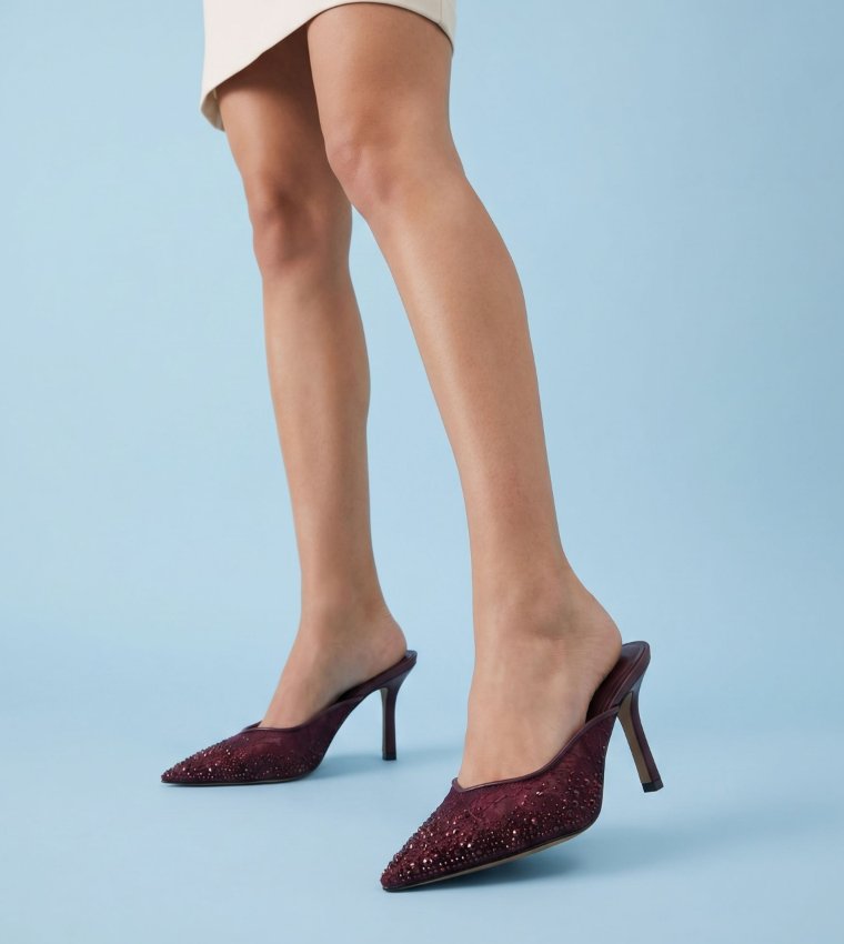 GAMILA Embellished Pointed Toe Pumps