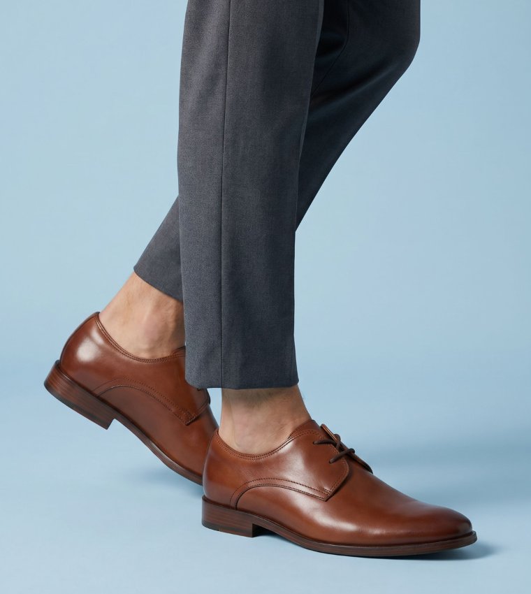 SHIRDON Solid Derby Shoes