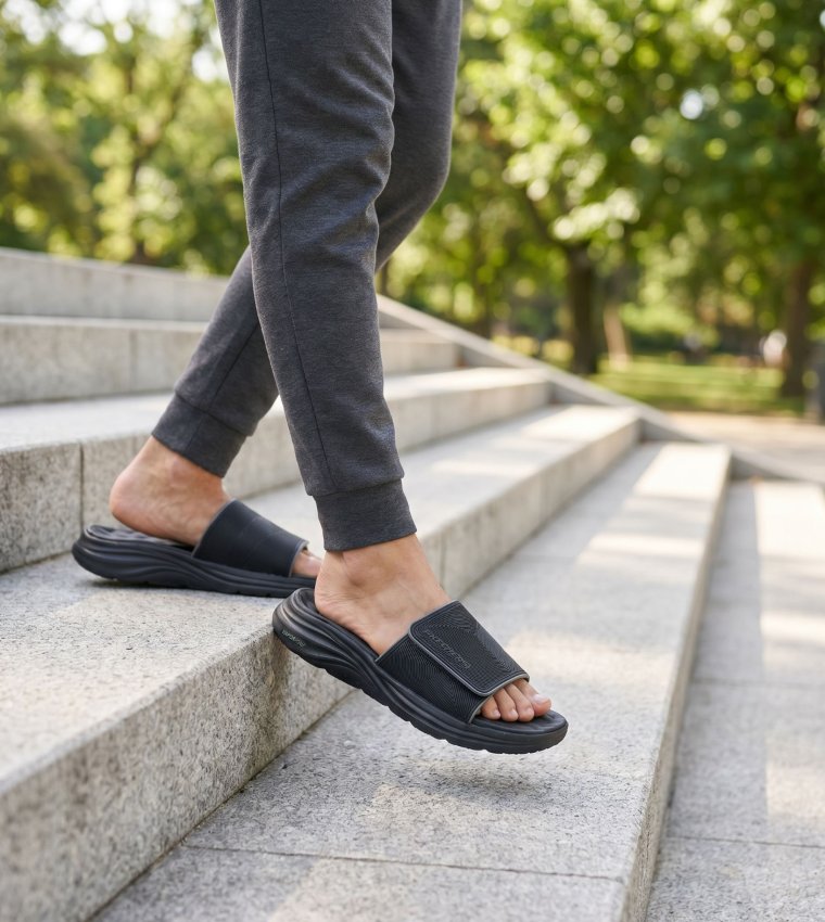 VAPOR Textured Foam Open-Toe Slides