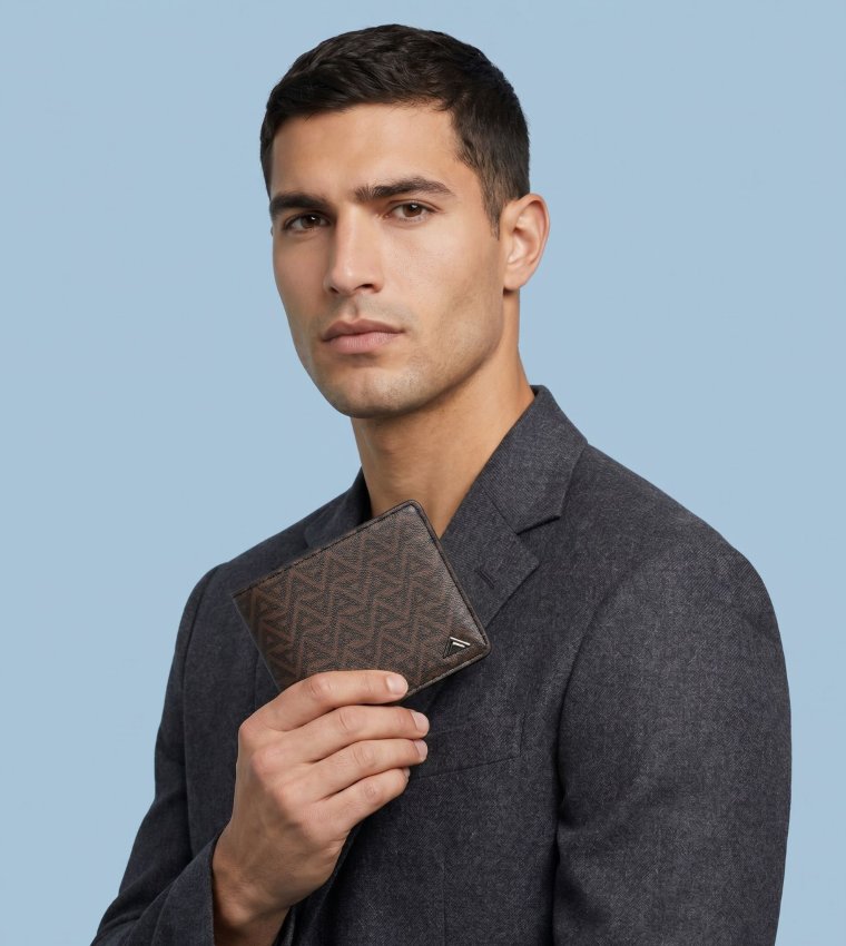 GREYLAG Monogram Patterned Wallet