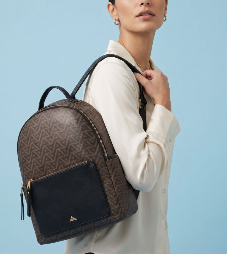 LANNON Monogram Patterned Backpack