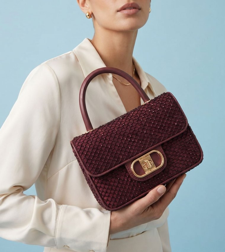 Aldo  Handheld Bags - Burgundy Handheld Bags