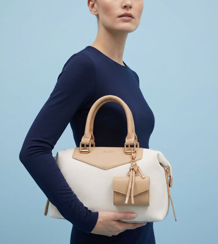 MELLOW Textured Satchel Bag