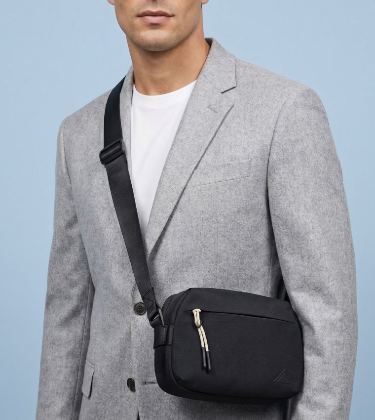 MERIMBAH Textured Crossbody Bag