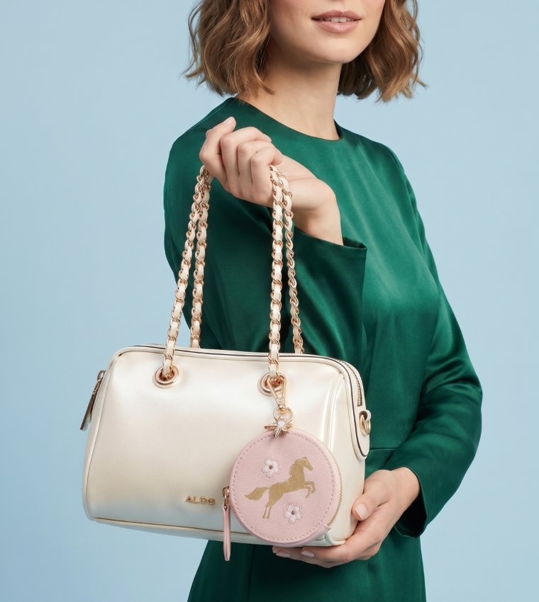 MIKYLA Textured Handheld Bag with Pouch