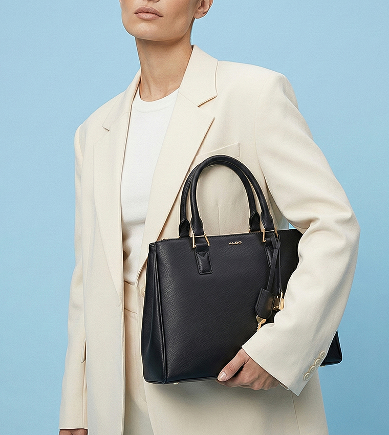 NANEVER Textured Satchel Bag