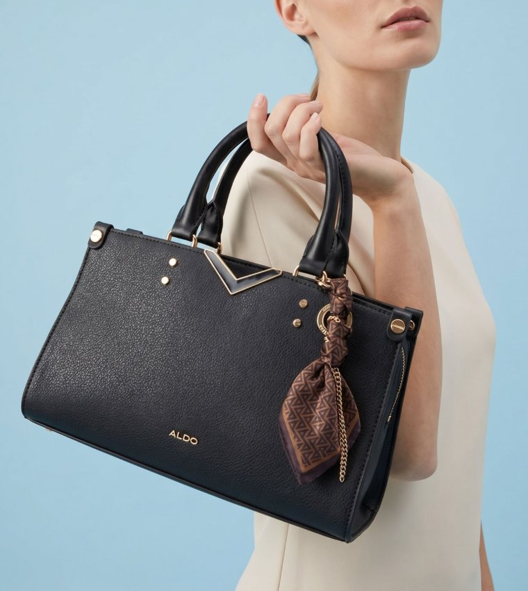 VALERRYA Textured Satchel Bag