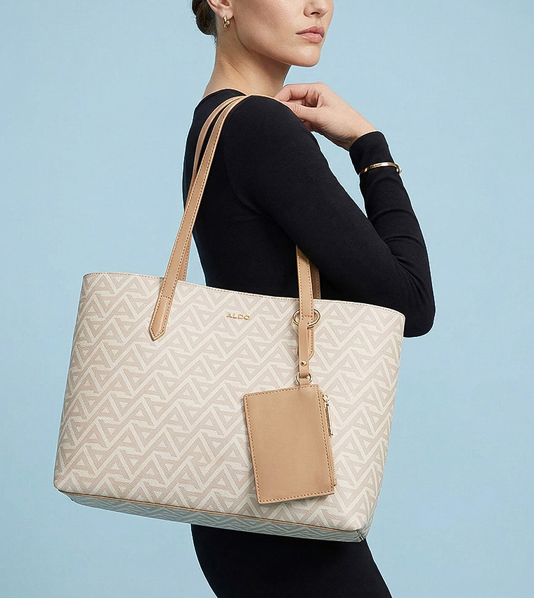 YSABELLE Logo Printed Tote Bag