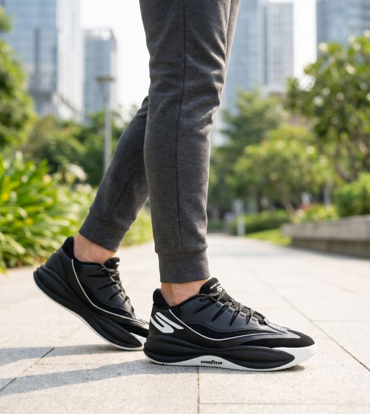 SKX B-LITE Lace-Up Basketball Shoes