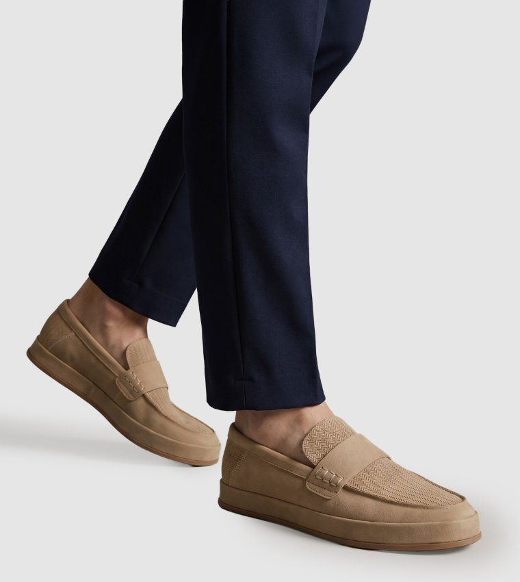 ARROYO Textured Slip-On Shoes