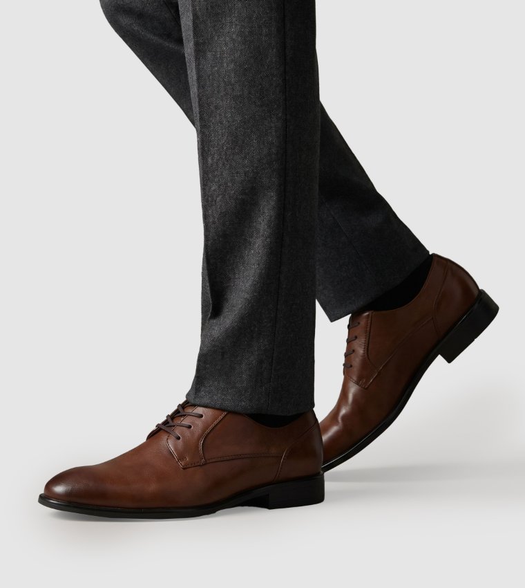BURNHAM Almond Toe Derby Shoes