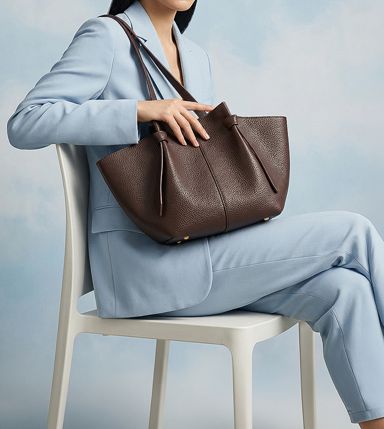 KENYAA Textured Shoulder Bag
