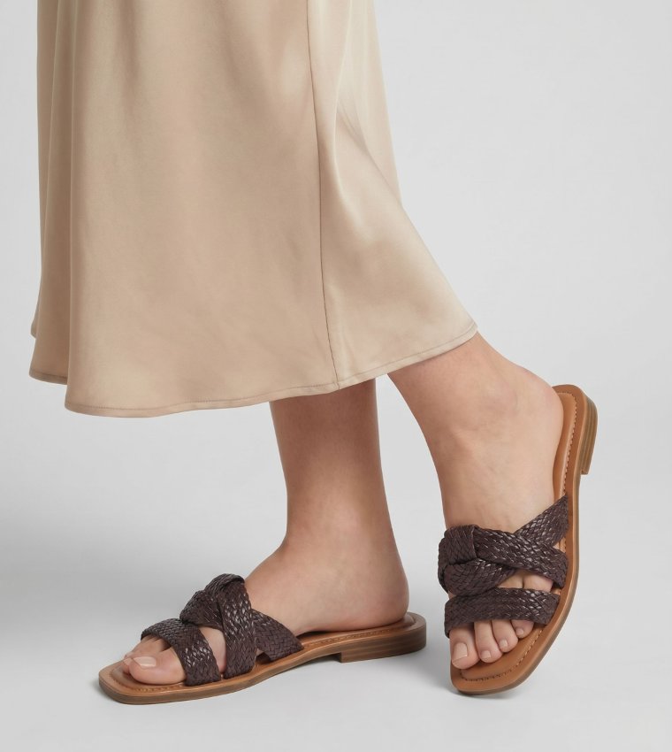 Call it Spring  Flat Sandals - Brown Flat Sandals