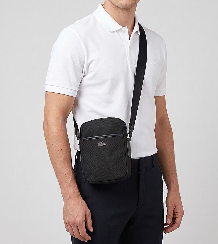 لاكوست  حقائب خصر - أسود Cross Body & Sling Bags