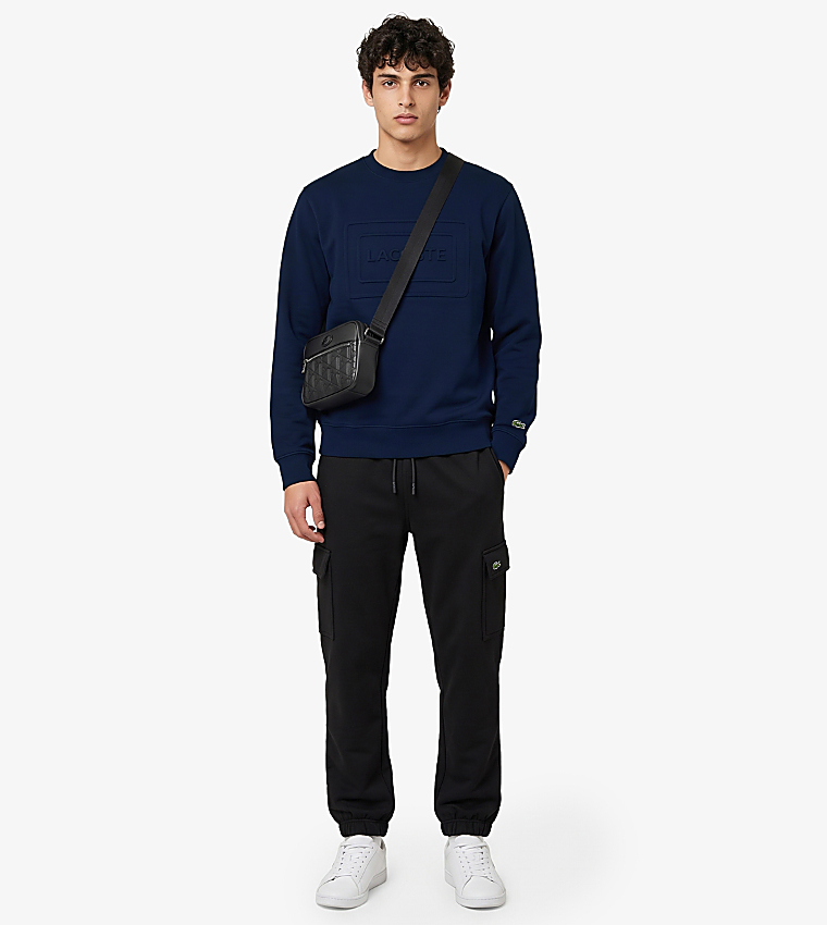 Logo Embossed Crew Neck Sweatshirt
