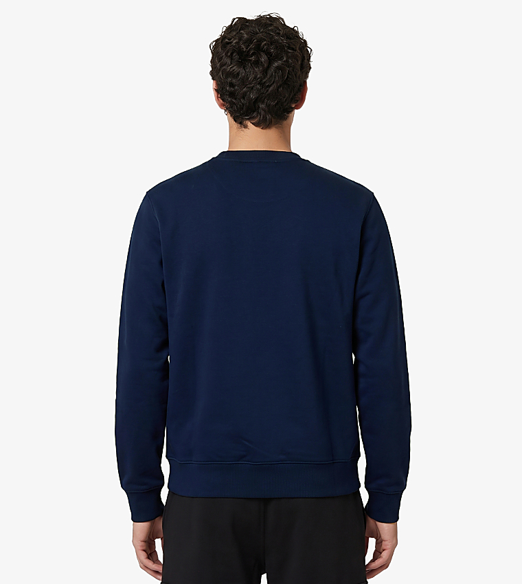 Logo Embossed Crew Neck Sweatshirt
