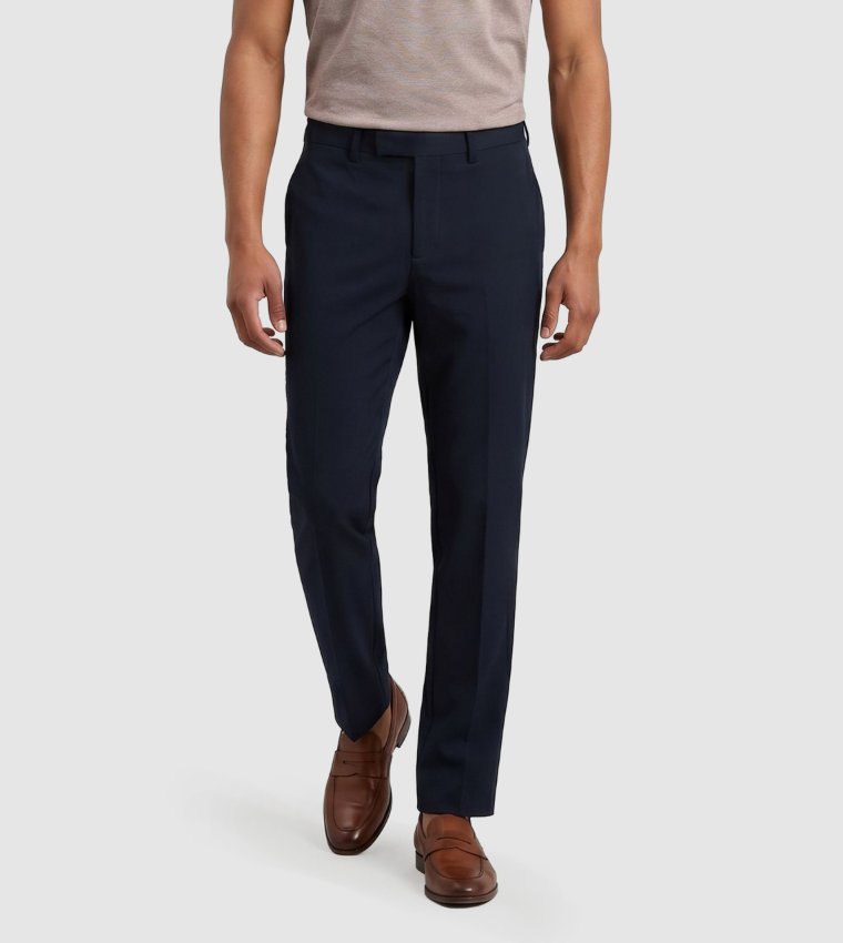 Solid Regular Fit Trousers