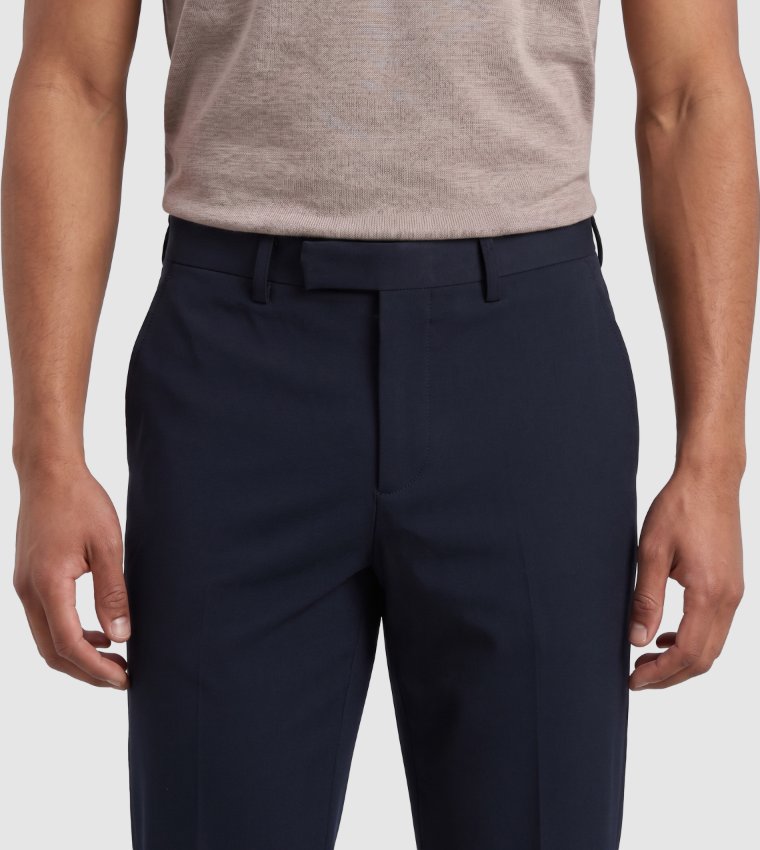 Solid Regular Fit Trousers