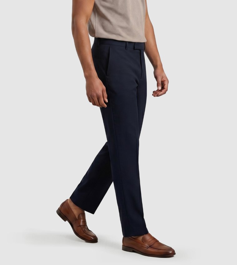 Solid Regular Fit Trousers