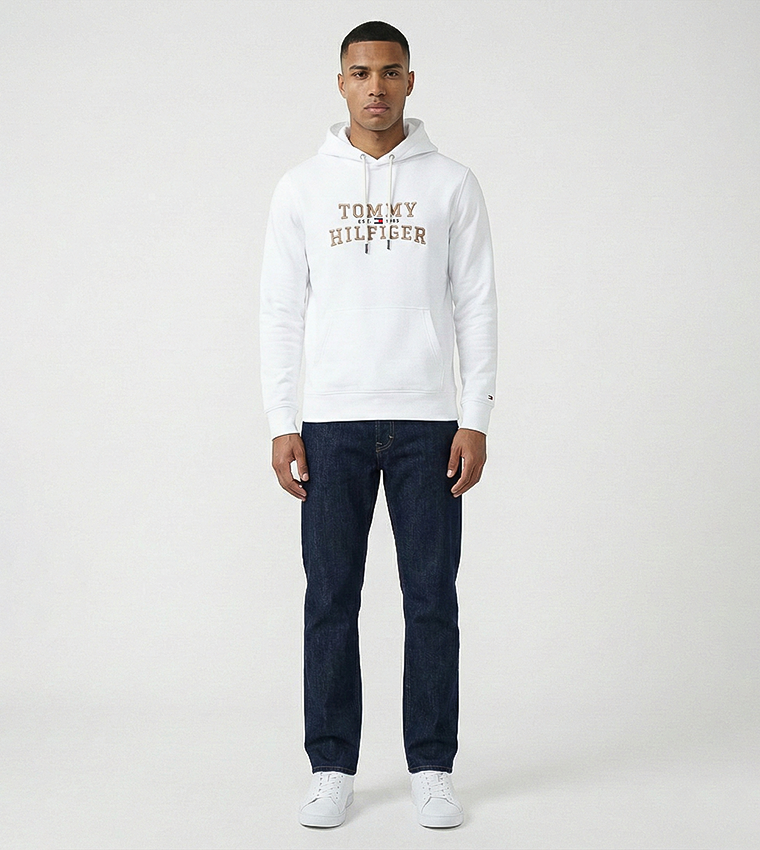 Logo Embroidered Long Sleeves Hoodie