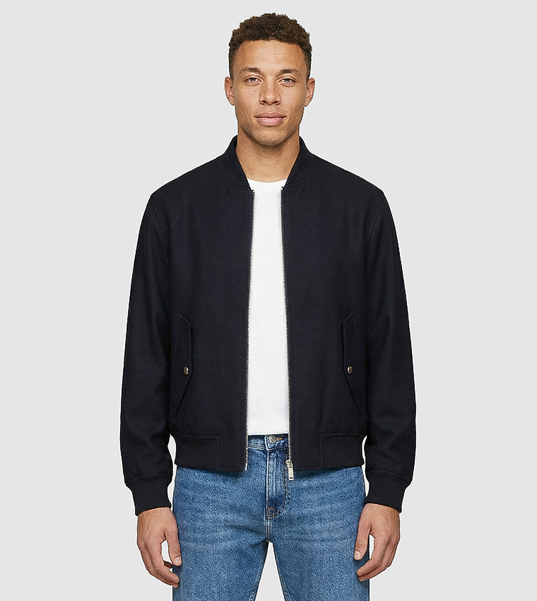 جاكيت بومبر بكم طويل بدرزات