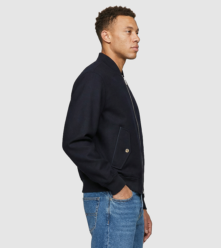 جاكيت بومبر بكم طويل بدرزات