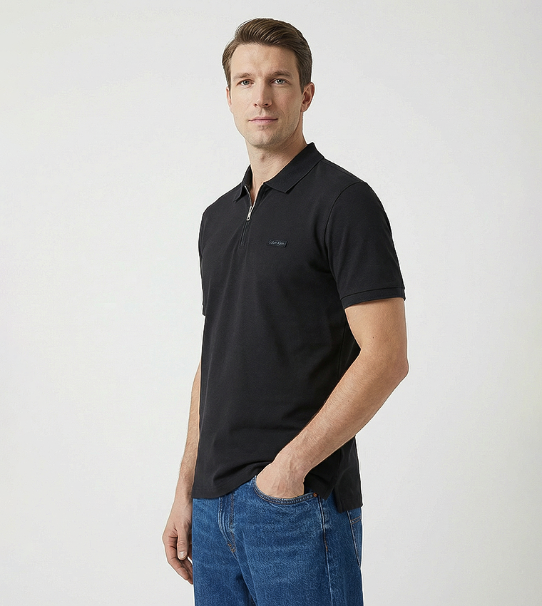 Solid Short Sleeves Slim Fit Polo T-Shirt