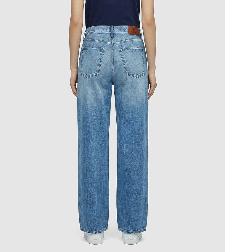 Washed Low Rise Baggy Fit Jeans
