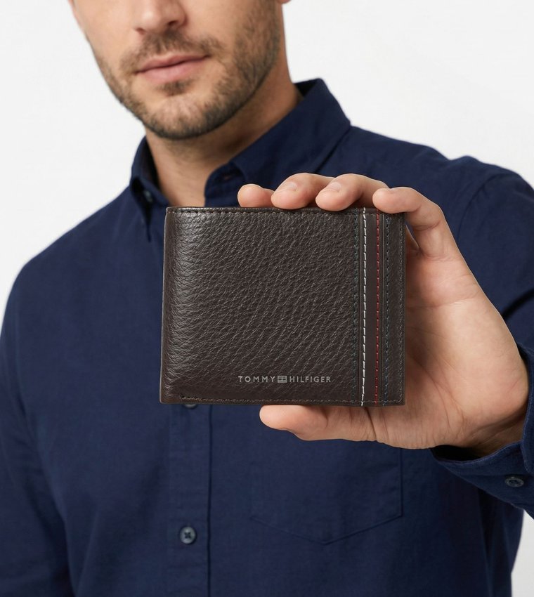 Textured Bi-Fold Wallet