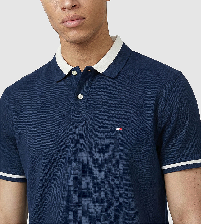 Logo Detail Short Sleeves Polo T-Shirt