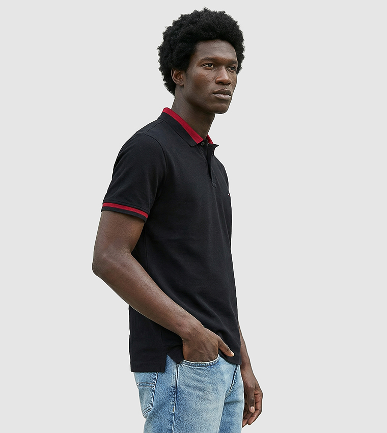 Logo Detail Short Sleeves Polo T-Shirt