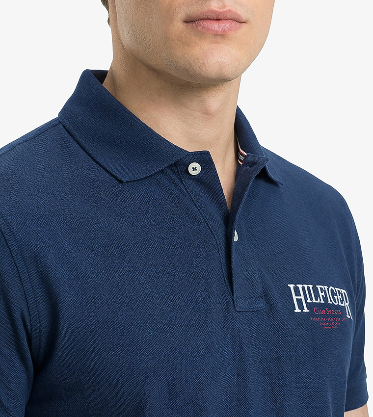 Logo Embroidered Short Sleeves Polo T-Shirt