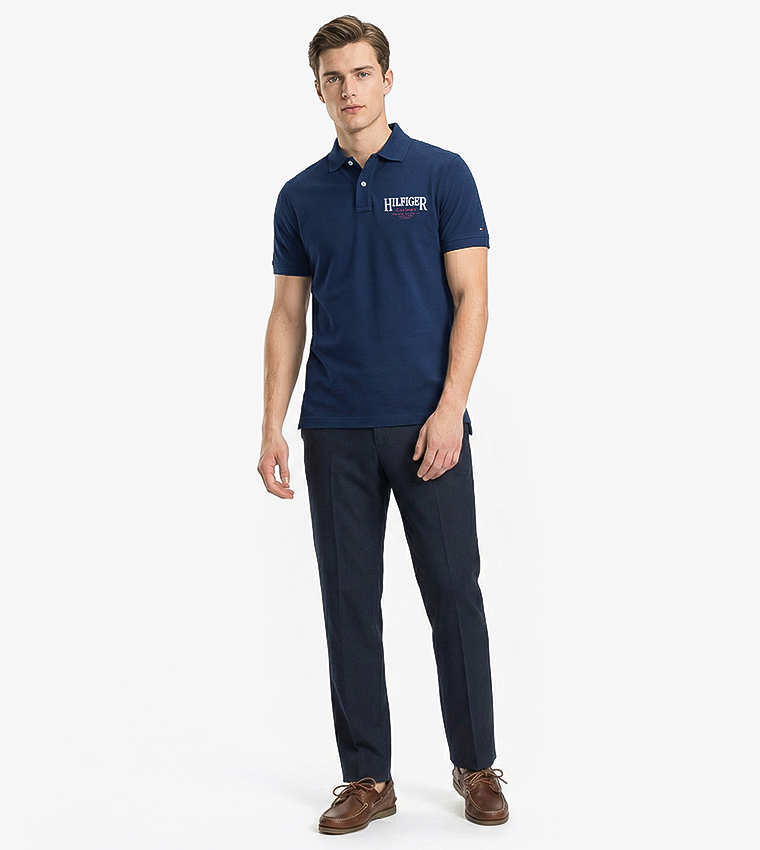 Logo Embroidered Short Sleeves Polo T-Shirt
