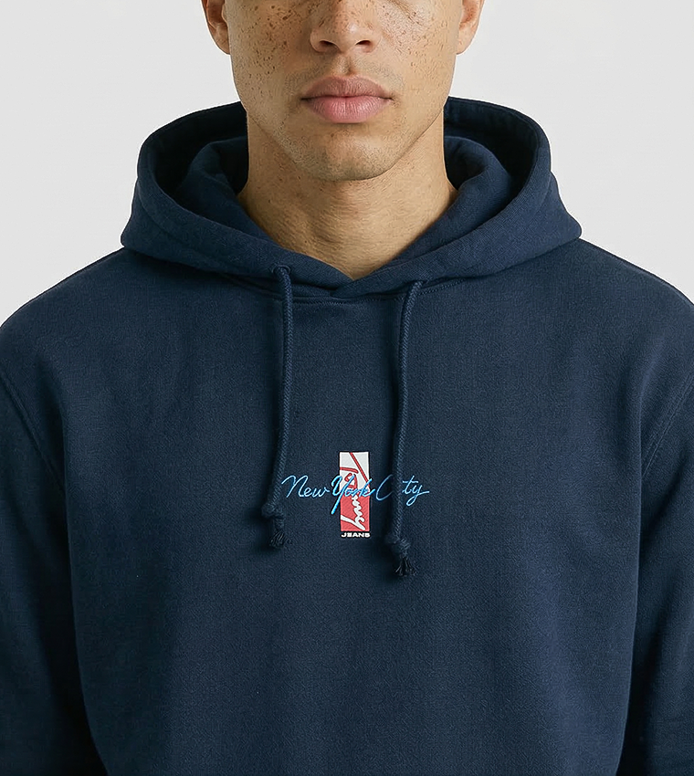 Embroidered Long Sleeves Hoodie