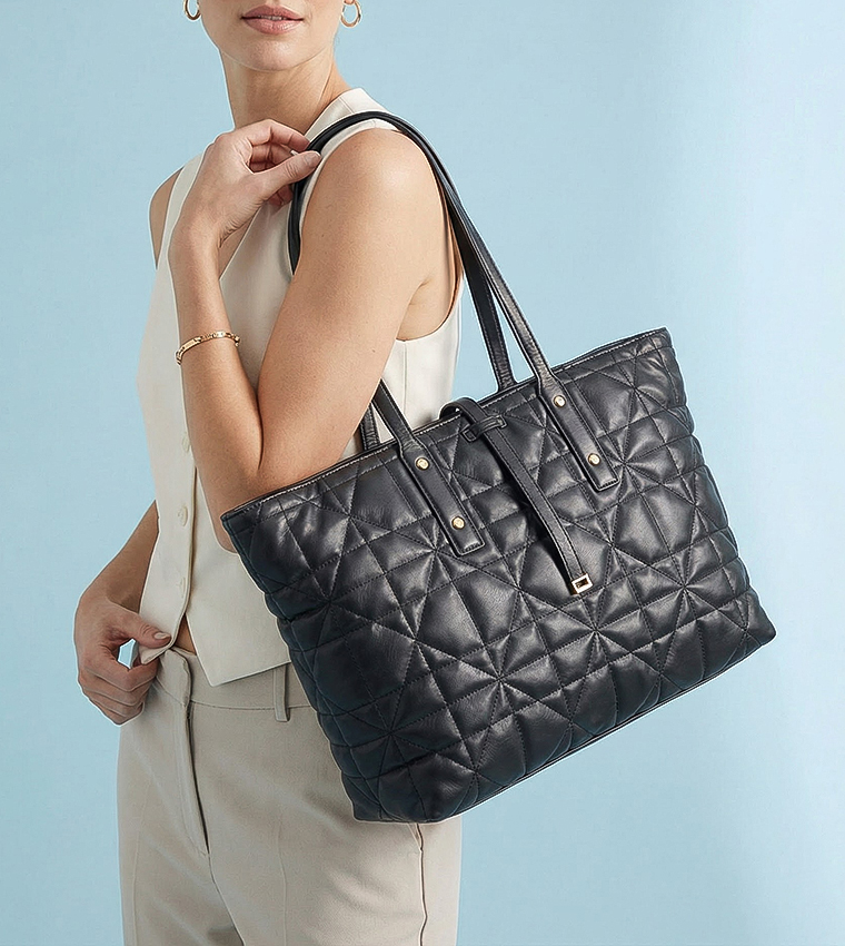 MORGEN Quilted Tote Bag
