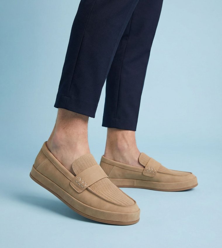 ARROYO Textured Slip-On Shoes