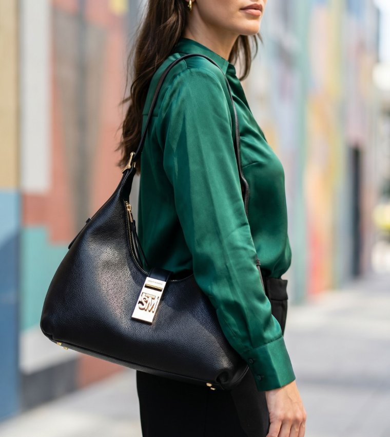 BOVIE Textured Shoulder Bag