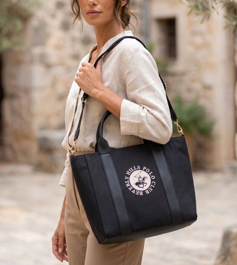 Logo Embroidered Tote Bag