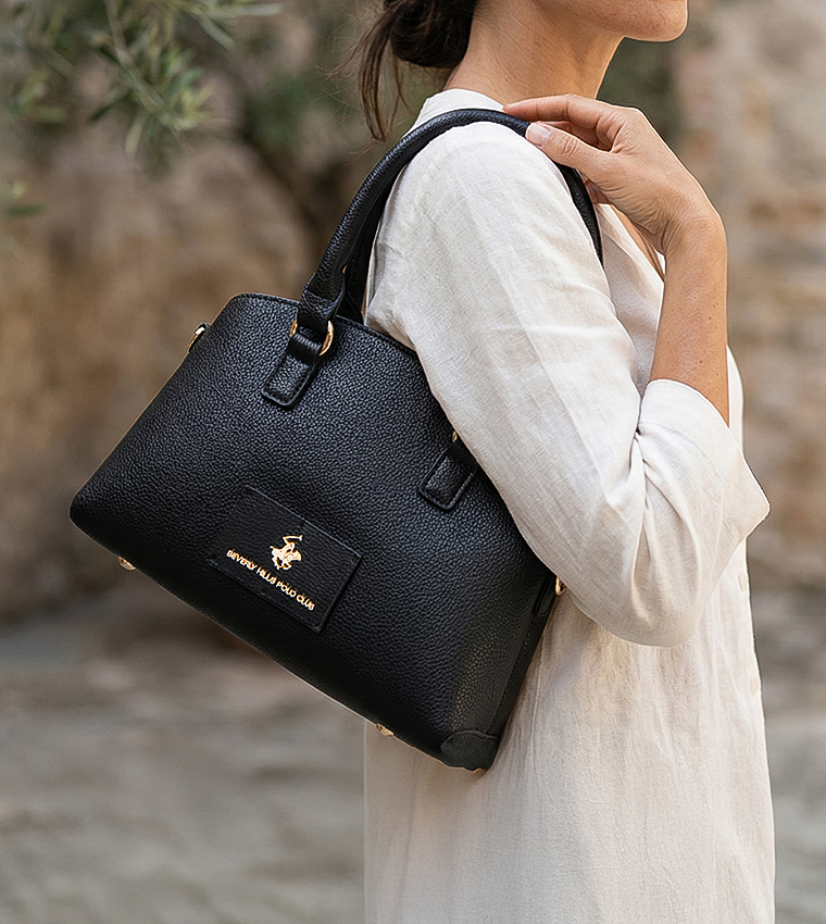 Textured Mini Satchel Bag