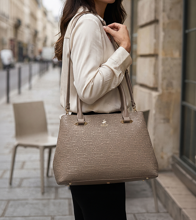 Logo Detail Satchel Bag