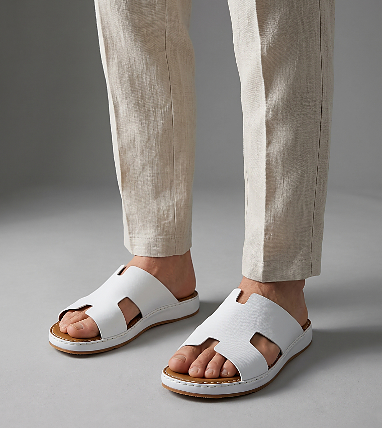Solid Open Toe Arabic Sandals